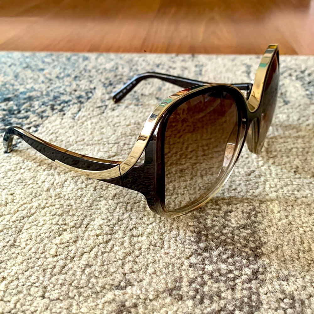 Chloe Mandy Squared Sunglasses/Gradient Burnt Color